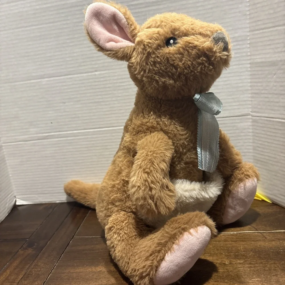 Walmart Large Kangaroo Plush Blue Ribbon Mom Pouch Stuffed‎ 14